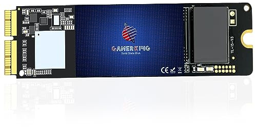 GAMERKING 2To NVMe SSD pour Mac, M.2 PCIe Disque Dur Interne Compatible avec Apple MacBook Air A1465 A1466(2013-2015, 2017), MacBook Pro A1502 A1398(Retina 2013-2015)