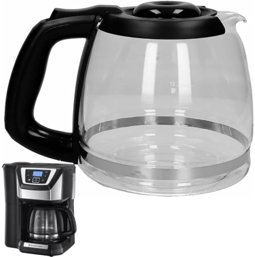 UTIZ Caraffa per macchina da caffè con coperchio 200080 1,5 litri per Russel.l Hobb.s Chester 22000-56