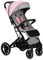 MoMi ESTELLE PLUS LIGHT Kinderwagen ab 6. Monat (bis 22 kg), klappbarer Buggy mit 5-Punkt-Sicherheitsgurt, Einkaufskorb und Liegefunktion, Teleskop-Stange zum Ziehen, steht nach dem Zusammenklappen