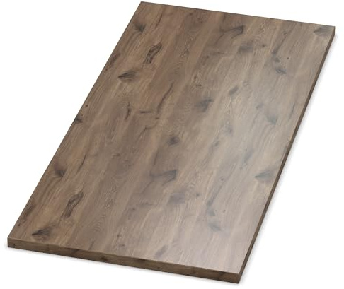 AUPROTEC Tischplatte 19mm Eiche Castell 1600 mm x 600 mm Holzplatte Dekor Spanplatte mit 2mm ABS Kante Auswahl: 160x60 cm