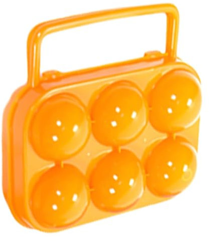 Generisch Camping Eierbox, Bruchsicher Eierbehälter Eierbox Eierkörbe Egg Holder, Tragbarer Eierschachtel Für Küche Outdoor Camping Eier Aufbewahrung, Polypropylen, Rechteckig, Orange