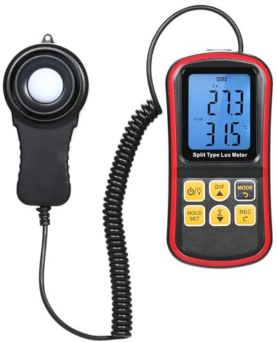 Light Meter, Handheld Digital Illuminance Meter Photography Light Meter Plant Light Meter with LCD Display for Lighting Intensity Brightness Measurement (Type B)