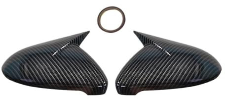 Auto Spiegelkappen Für VW Für Golf 7 MK7 MK7.5 Für GTI R Für GTE Für GTD 2014-2019 Ersatz Seite Rückspiegel Kappe Flügel Seite Spiegel Abdeckung Abdeckungen Seitenspiegel(Carbon pattern)