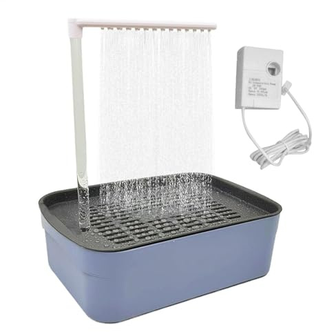 Bañera para pájaros, bañera de Ducha automática para Loros con múltiples, baño de Agua circulante para Mascotas, bañera para Loros, Accesorios para Jaula de pájaros para periquitos, cacatúas,