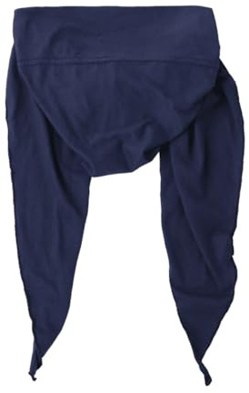 Förbunden huvudbonad huvudduk kemo huvudbonad mössa huvudskydd halsduk turban keps alopecia bandana, Vanlig marinblå, one size
