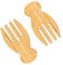 Wooden Salad Servers,Salad Hands,Wood Salad Tongs for Serving, Great for Tossing and Serving Salad, Pasta and More（2 Pcs）