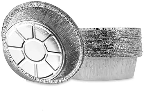 Vassoi in Foglio di Alluminio 50 pezzi di scatola di latta in alluminio for friggitrice ad aria, cestello for cottura a vapore, utensile da cucina, vassoio raccogli gocce for barbecue Per Cucinare(7 I