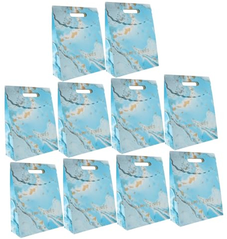 BESTYASH 10stücke Party Geschenkbeutel Aus Papier Mit Griffen Für Süßigkeiten Und Geschenke Mehrzweck-geschenktüten Für Geburtstage Hochzeiten Und Feiertage