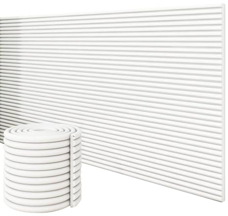 Zjyfyfyf Wandkissen Kinderzimmer Bett Selbstklebende 200cm Wandpaneele Gepolstert Selbstklebend Wandschutz Wandpolster Polsterpaneel Paneele Wand Polster, Wall Panels(White,20x200 cm)