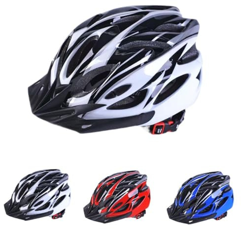 Kinderhelme/Fahrradhelme/Skatehelme/Verstellbare Helme für Jungen und Mädchen von 5 bis 15 Jahren Mehrzweck Sporthelme für Fahrräder Roller und Skates (Schwarz/Weiß-M)