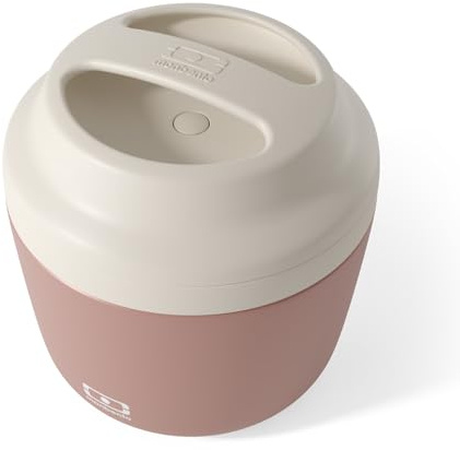 monbento - Bento Lunch Box Isotherme Element rose Moka - Boite Repas qui Maintient au Chaud/Froid Jusqu'à 10h - Idéale pour Travail/Université/Pique-Nique - 550 ml - Sans BPA