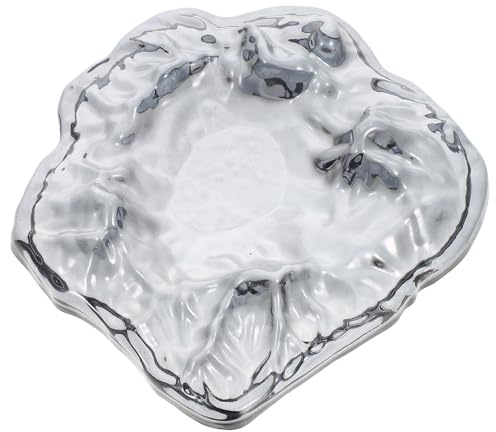 HIAKDOFT Posacenere in Vetro Cristallo Vintage a Forma di Ghiacciaio Portacenere Decorativo da Scrivania e da Esterno Porta Sigari Portatile per Ufficio Patio e Viaggi
