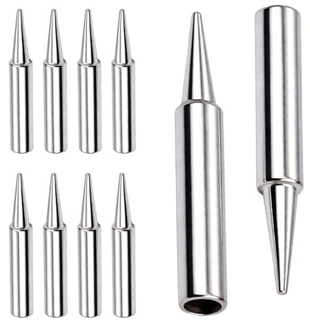 Set di 10 punte per saldatura, 900M-T-B, punte per saldatura, reattivatore 900M-T-B, 1,2 mm, punta per saldatore con nucleo in rame e placcatura per pistola di saldatura, stazione di saldatura