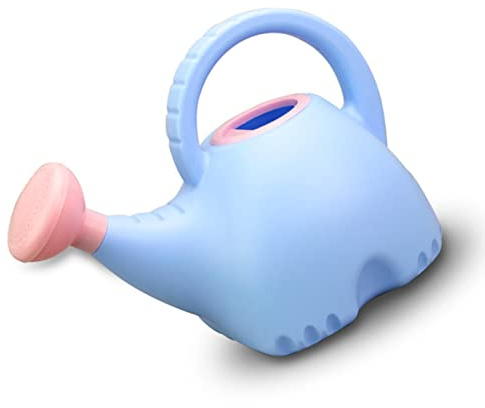 Smandy Regadera para Niños, Plástico con Capacidad de 1,5 L, Linda Forma de Elefante para Niños en Actividades de Jardinería (Blue)