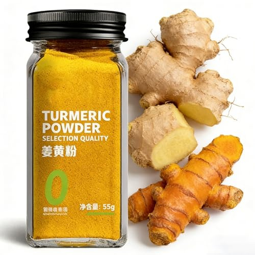 Cannella e Curcuma In Polvere - Spezie Naturali di Qualità, Macinate a Mano, Perfette per Preparare Dolci con Tè Caldo (100 G)(55g turmeric powder)