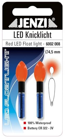 Jenzi LED Knicklicht Bulb 2 STK. Rot