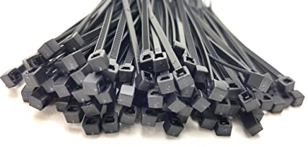 PC24 Shop & Service, fascette stringicavo da 100 mm, in nero, 100 pezzi, qualità eccellente