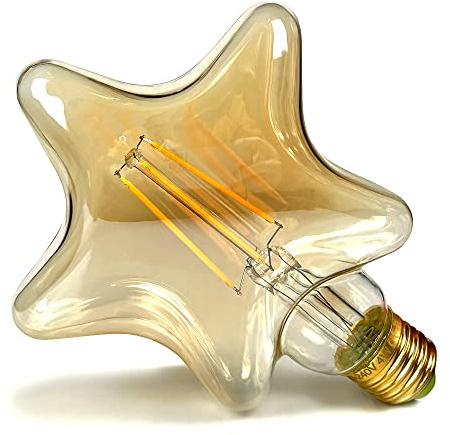 TIANFAN Lampadine a Led Vintage 4W a Filamento Led Lampadina Edison Speciale Lampadina Decorativa 220 / 240V E27 (Stella)
