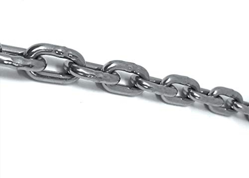 Edelstahl V4A Kette, 2,0 Meter, 3 mm Materialstärke, 110 kg Maximalbelastung, kurzgliedrig, rostfrei, poliert, ähnlich DIN766 - Tecklenborg Kegel GmbH