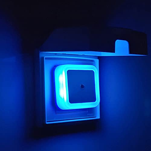IOSICAM 3-Pezzi Blu LED Luce notturna presa con Sensore di Luce,luce notturna presa per bambini,luce da notte presa con Sensore Crepuscolare,per Camere da Letto/Soggiorno/Bagno/Corridoio/Cucina/Scale
