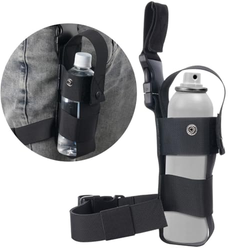 generic Verstellbares Nylon-Holster für 0,5 kg Pfefferspray mit offenem Oberteil, MK9-Gurt-Halterung – Wanderbein-Flaschentasche, Fox Labs/Sabre/Freeze +P kompatibel, OR33C1430HXEYS5