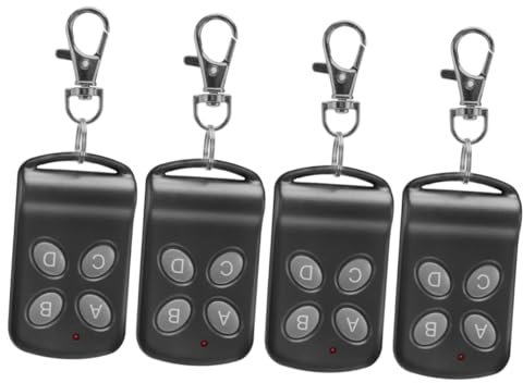 Gadpiparty 4stücke Garage Fernbedienung Tasten Schlüsselanhänger Mhz Kompatibel Mit Elektrischen Garagentoren Und Rollläden Reichweite Lernfähige Funktion Leicht Und Tragbar