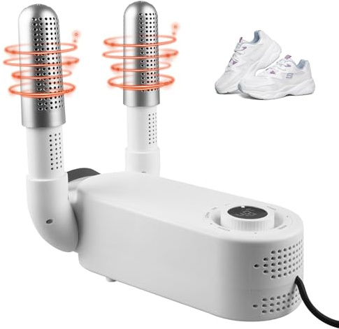 WIYETY Boxhandschuh Trockner Schuhtrockner Elektrisch, Handschuhtrockner, Intelligenter Timer Schuhtrockner, Schuhe Stiefeltrockner, Schuhwärmer, Trockner für Skischuhe, Schnelltrocknung (EU-Stecker)