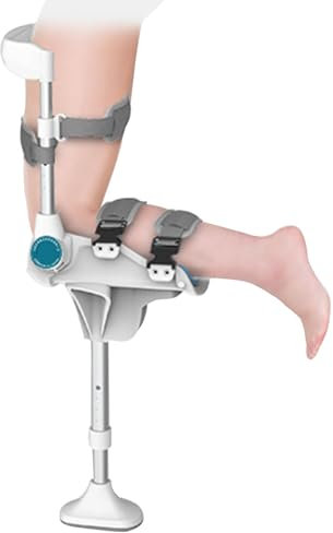 Stampella a mani libere - Stampella per ginocchio senza dolore, allenatore per camminare, dispositivo di assistenza per camminare con una gamba supporta l'ausilio per camminare a gamba singola