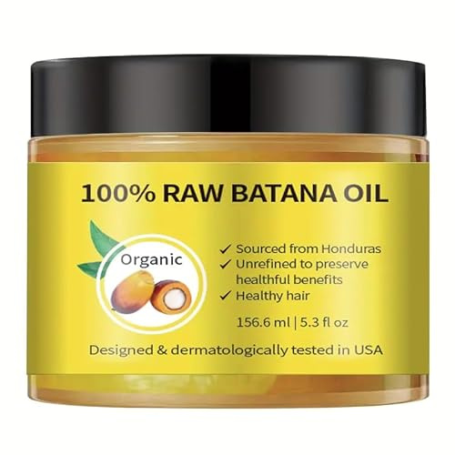 Batana Oil for Hair Growth - For Scalp And Hair Care, Palm Oil Enriched, Plant Extracts, Scalp And Hair Care Product, Repairs Damaged Hair, Prevents Loss & Enhances Thickness - 156.6ml/5.3 fl oz