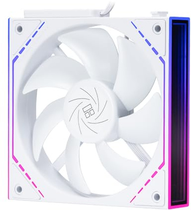 Thermalright TL-M12QW 120 mm Kylfläktar för datorchassi, 120 mm, Daisy-Chain, 2000RPM, ARGB, dubbla Infinity-speglar, belysning för spel och byggnad (1-pack)