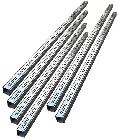 JUCCJUXIN Canale di Drenaggio in Acciaio Inox for Patio, Canalette di Drenaggio Stretto for Vialetti Esterni in Cemento Interrato, Canaletta Scolo Acqua Piovana Kit(H3*W7CM/H1.18*W2.75IN)