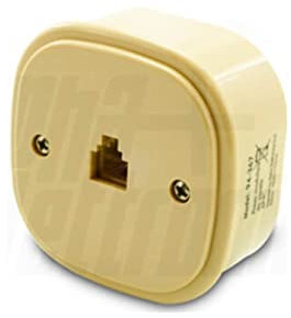 PRESA TELEFONICA MODULARE PLUG 6/4 DA PARETE