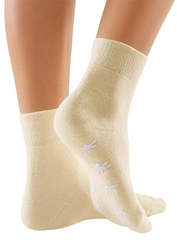 ClimaCare® Fußwärmer, Wärme-Socken Wollsocken Angora-Strümpfe, Weiss, M