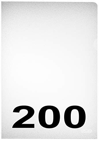 Herlitz 10843753 Aktenhülle A4 PP genarbt Eco, 2x 100er Packung, dokumentenecht
