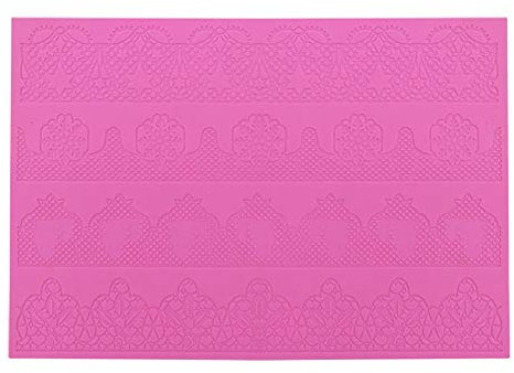 DUBENS Silikon Spitze Matten für Kuchen, Fondant Spitze Formen Silikon Kuchen Dekorieren Werkzeuge Blume Muster Formen Geprägt Zucker Handwerk Werkzeuge