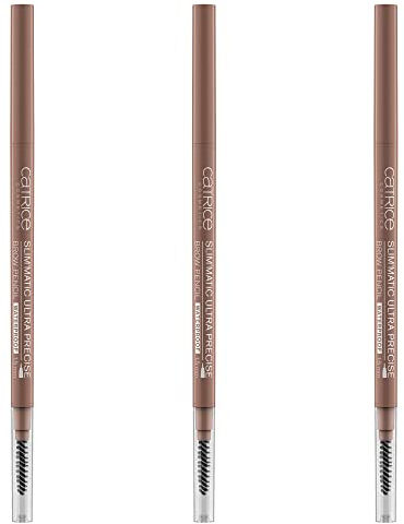 Catrice Augenbrauenstift - Catrice Slim'Matic Ultra Precise Brow Pencil, mit Augenbrauen Bürste, 3er Pack (3x0,05g), Nr. 020 Medium