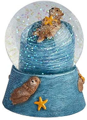 Ravensden M003OT Sea Otter Snow Globe 8cm