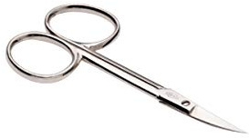 FORBICINA PELLE 3,5 CURVA SERIE ORO,DABO, ACCIAIO INOX