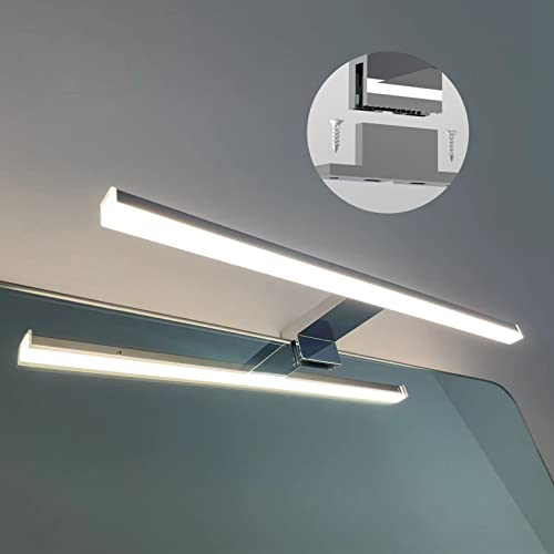 DILUMEN Lampe pour Miroir LED Salle de Bains, 40cm 10w 800lm,Blanc Neutre 4000k, 230v, IP44 étanche,Luminaire Salle de Bain,Pour Armoire à Miroir,Style Minimaliste