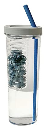 Katutude Bouteille deau 700ml, Bouteille deau de Sport avec Paille, Gourde Sport Étanche avec Filtre Infuseur de Fruits, Réutilisable & sans BPA, Gourdes deau pour Extérieur Sport Camping Voyager
