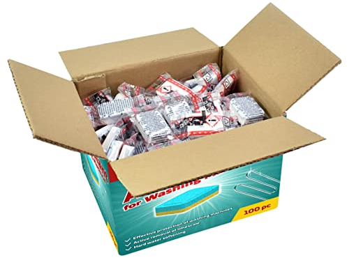 Gecheer 100 St. Waschmaschinen-Tabs Verhindern Kalk und Schmutz
