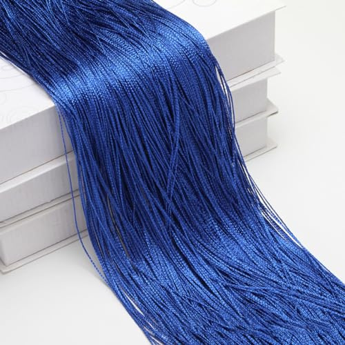 Wambere 2 pezzi, 1 m × 2 m, tenda a fili, tenda per porta, in corda, per decorazione di finestre, divisori, decorazione per feste, colore blu reale