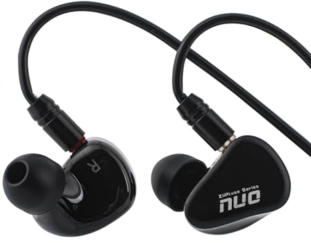 Linsoul ZiiGaat NUO in Ear Monitor, cuffie HiFi da 10 mm LCP Dynamic Driver IEM, auricolari cablati con cavo rimovibile a 2 pin per musicisti audiofili (ZiiGaat NUO)