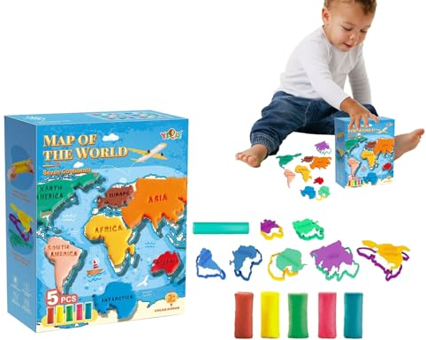 Niktule Farbiger lufttrockener Ton | Playdoh Clay Set Modellieren | Kunst- und Bastelsets mit Tonwerkzeugen, Modelliermasse und Teig für Geburtstags-, Weihnachtsfeier- und Feiertagsgeschenke