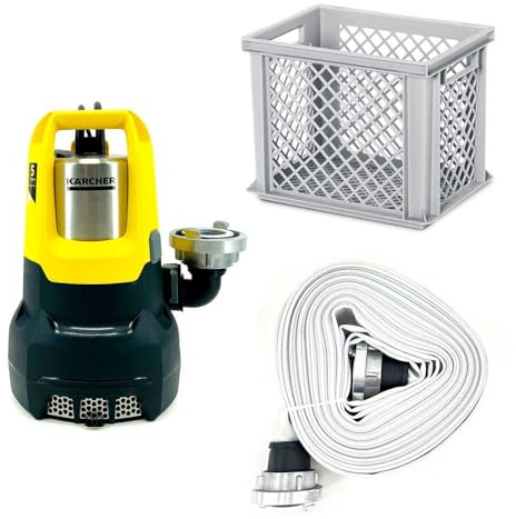 Kärcher Tauchpumpenbox SP 22.000 Dirt inkl. C-Kupplung, 20 mtr. Bauschlauch & Kunststoffbox