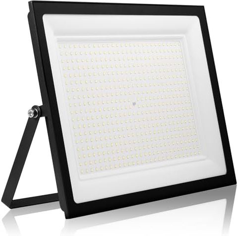 Hondony 500W Focos Led Exterior 6500K IP66 Impermeable Proyector Led Exterior, Blanco Floodlight para Casa, Garaje, Patio, Terraza, Campo (500W, 6500K)