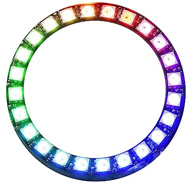LED-Ring 24 RGB-Pixel WS2812B 66mm 5V kompatibel mit Arduino, Raspberry Pi