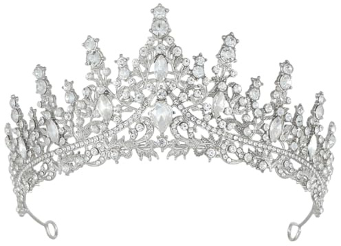 Krone Damen Königin Prinzessin Kostüm Tiara Rapunzel Kostüm Damen Mädchen Kristallkrone Strass Stirnband Prinzessinnenpartys Festzug Hochzeitsfeier Hochzeit Prom Geburtstag