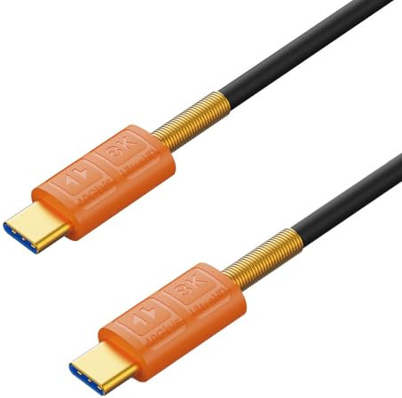 Cable USB tipo C de 40 Gbps para una transferencia de datos eficiente y transmisión de video de 8 K a 60 Hz en múltiples dispositivos, cable de datos de carga
