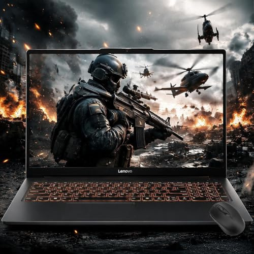 Lenovo LOQ 15 Gaming Laptop, NVIDIA RTX 3050, Intel Core i5-12450HX Beat AMD Ryzen 7 4800H, display FHD da 15,6, 144 Hz, 32 GB di RAM, SSD PCIe da 1 TB, tastiera retroilluminata, Windows 11, G-SYNC